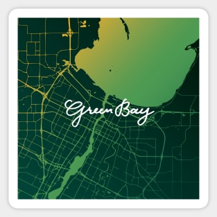 Green Bay Map Sticker